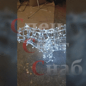 Световая уличная фигура  "Умка" Медведь Белый 0.5х0.8м