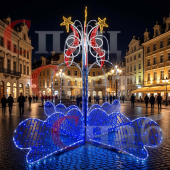 Уличный световой фонтан "Большая История - Комета"