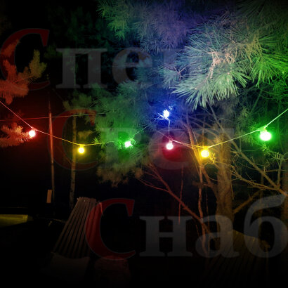 Уличная световая гирлянда Бэлт Лайт 10 м шаг 15 см Каучук черный